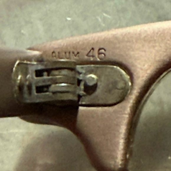 Vintage Art Craft Browline Glasses Aluminum Two Tone 60s Bifocal Lenses - Picture 13 of 13